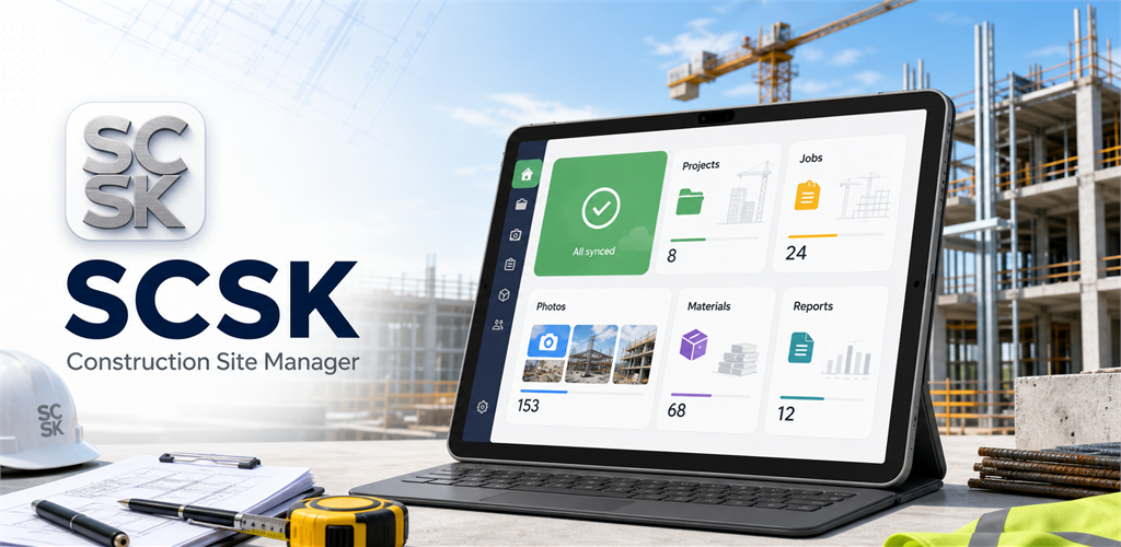 SCSK dashboard showing active construction work